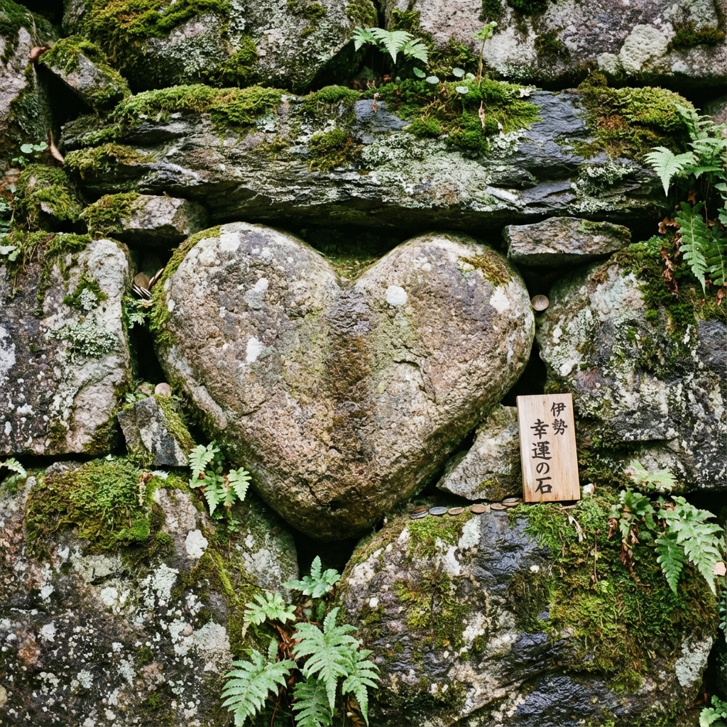 ハートの石